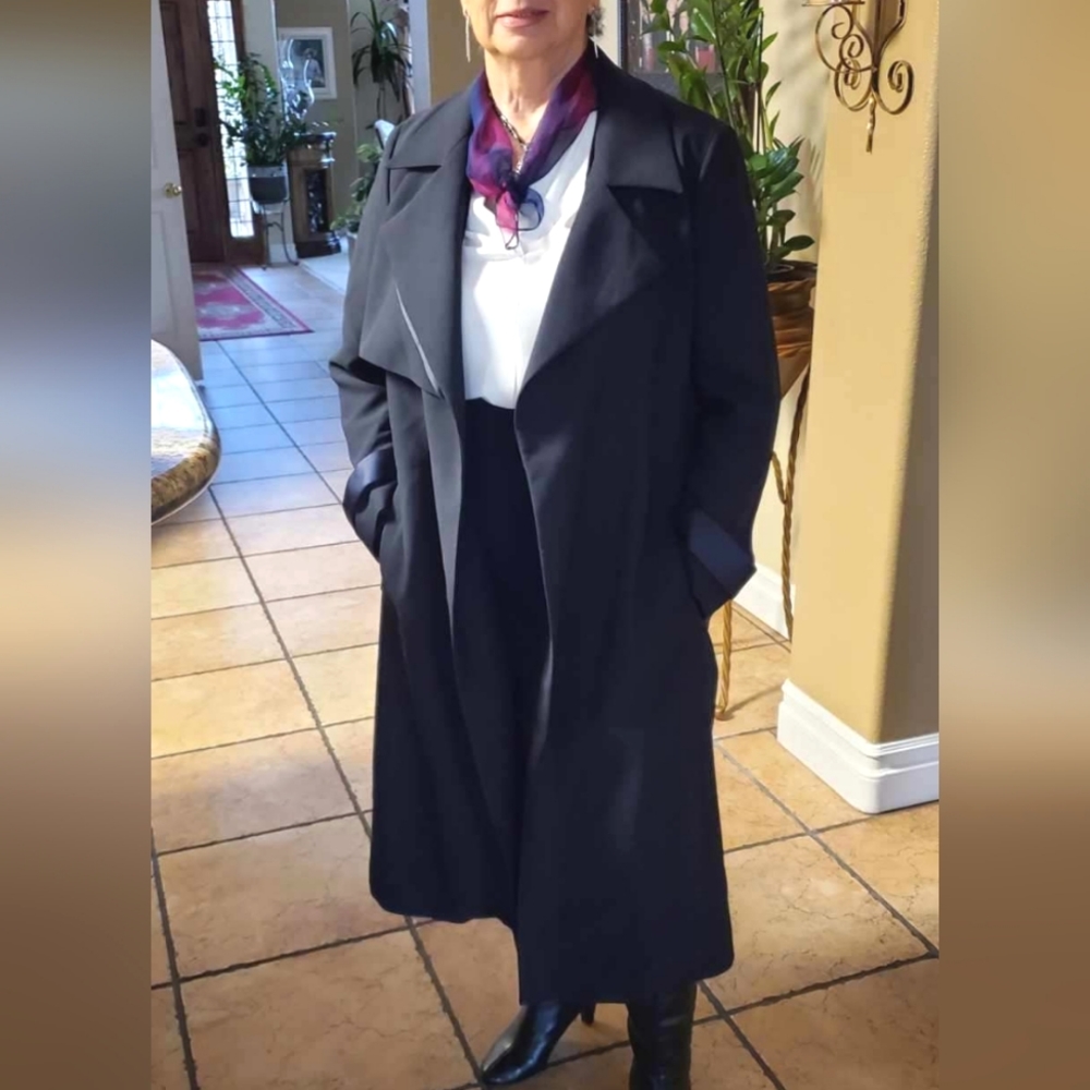NWT REISS | Penelope Longline Mac Trench Coat - Picture 9 of 9